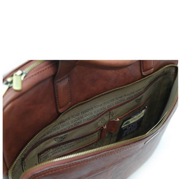 TONY PEROTTI תיק עסקים בינוני מעור לגבר Neri - תיק התיקיםTONY PEROTTIתיקי צד לגבר