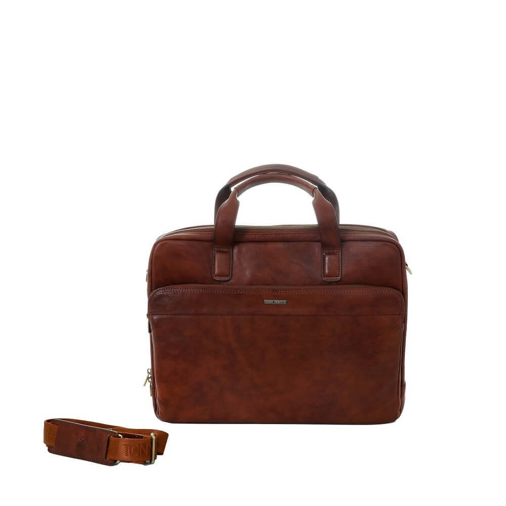 TONY PEROTTI תיק עסקים בינוני מעור לגבר Neri - תיק התיקיםTONY PEROTTIתיקי צד לגבר