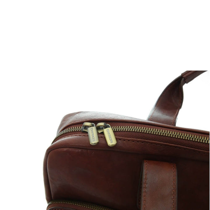 TONY PEROTTI תיק עסקים בינוני מעור לגבר Neri - תיק התיקיםTONY PEROTTIתיקי צד לגבר