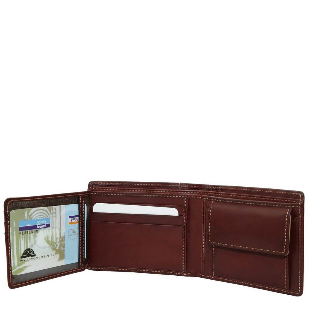 TONY PEROTTI ארנק קומפקטי מעור לגבר Nuto - תיק התיקיםTONY PEROTTIגברים