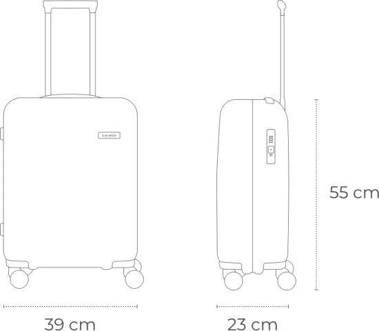 Travelite Basics תיק נסיעות טרולי קטן (55 ס"מ) - תיק התיקיםTraveliteמזוודות קטנות