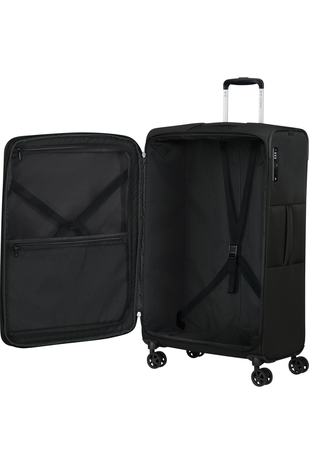 Samsonite GoTwist מזוודה רכה מתרחבת גדולה 78 ס״מ - שחור