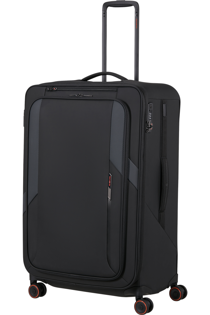 Samsonite Glazed מזוודה רכה מתרחבת גדולה 78 ס״מ - שחור