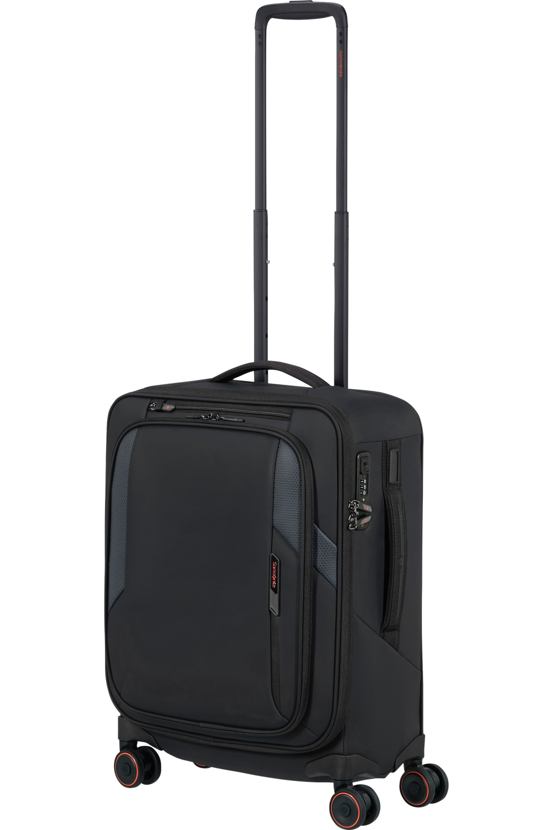 Samsonite Glazed מזוודת עלייה למטוס רכה מתרחבת 55 ס״מ - שחור