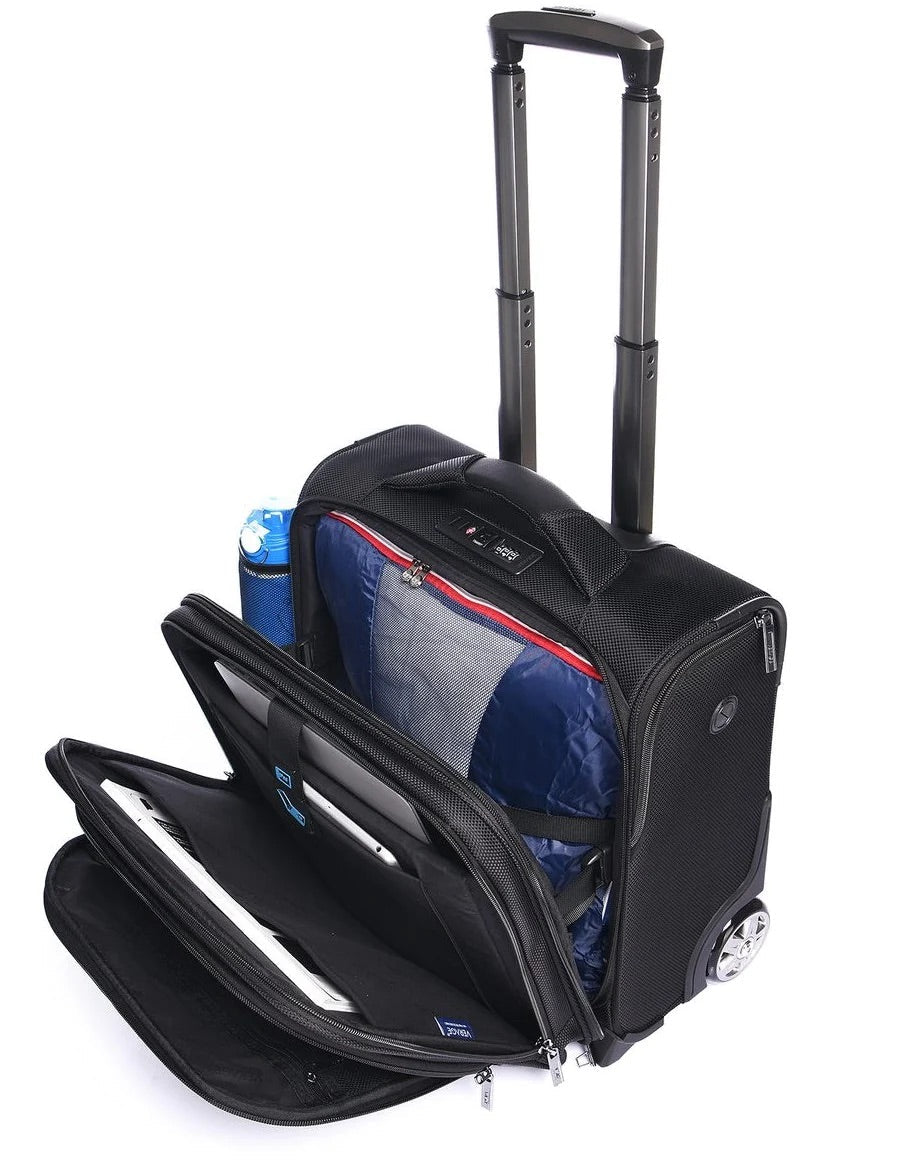 VERAGE תיק מחשב על גלגלים לעורכי דין וקלסרים עם תא למחשב נייד 18.5" דגם Chicago - תיק התיקיםVerageתיקי מחשב על גלגלים