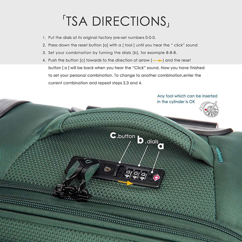 Verage סט 3 מזוודות מבד רכות קלות ואיכותיות toledo luggage - תיק התיקיםVerageמזוודות