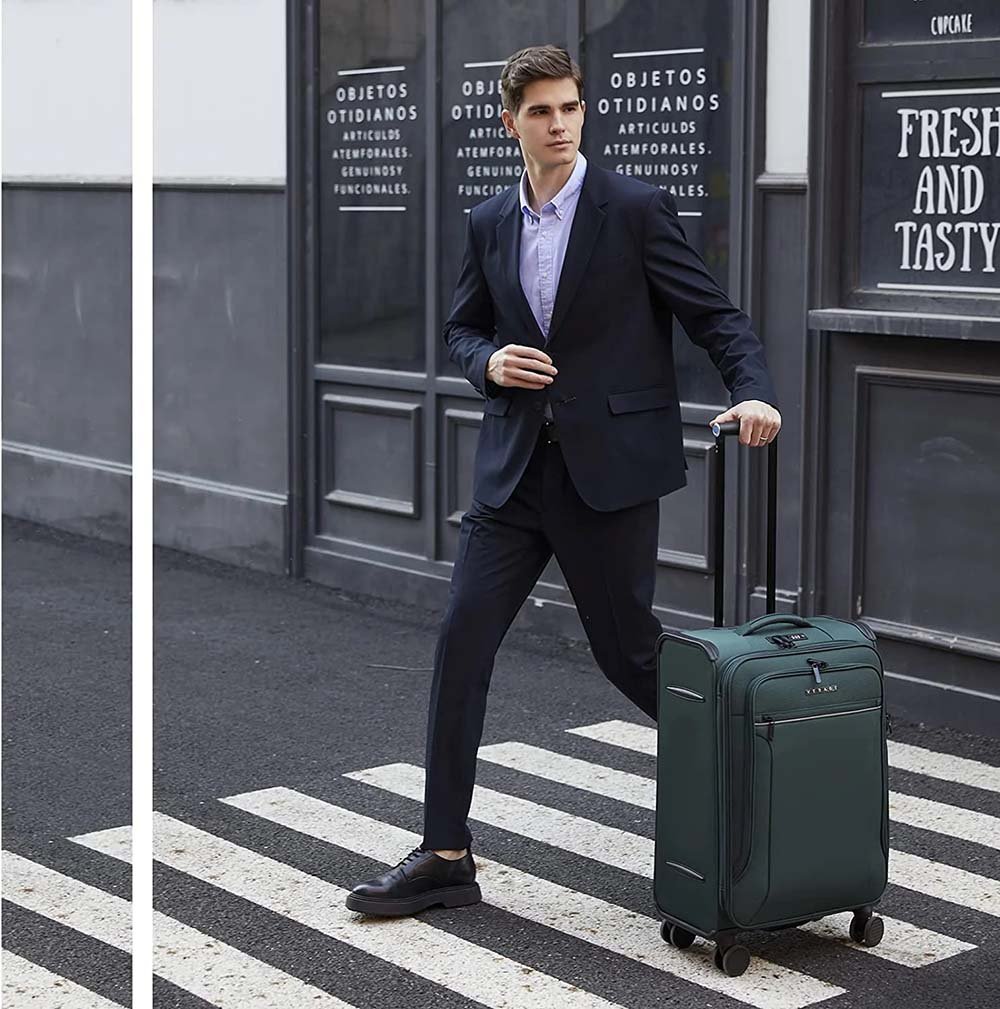 Verage סט 3 מזוודות מבד רכות קלות ואיכותיות toledo luggage - תיק התיקיםVerageמזוודות