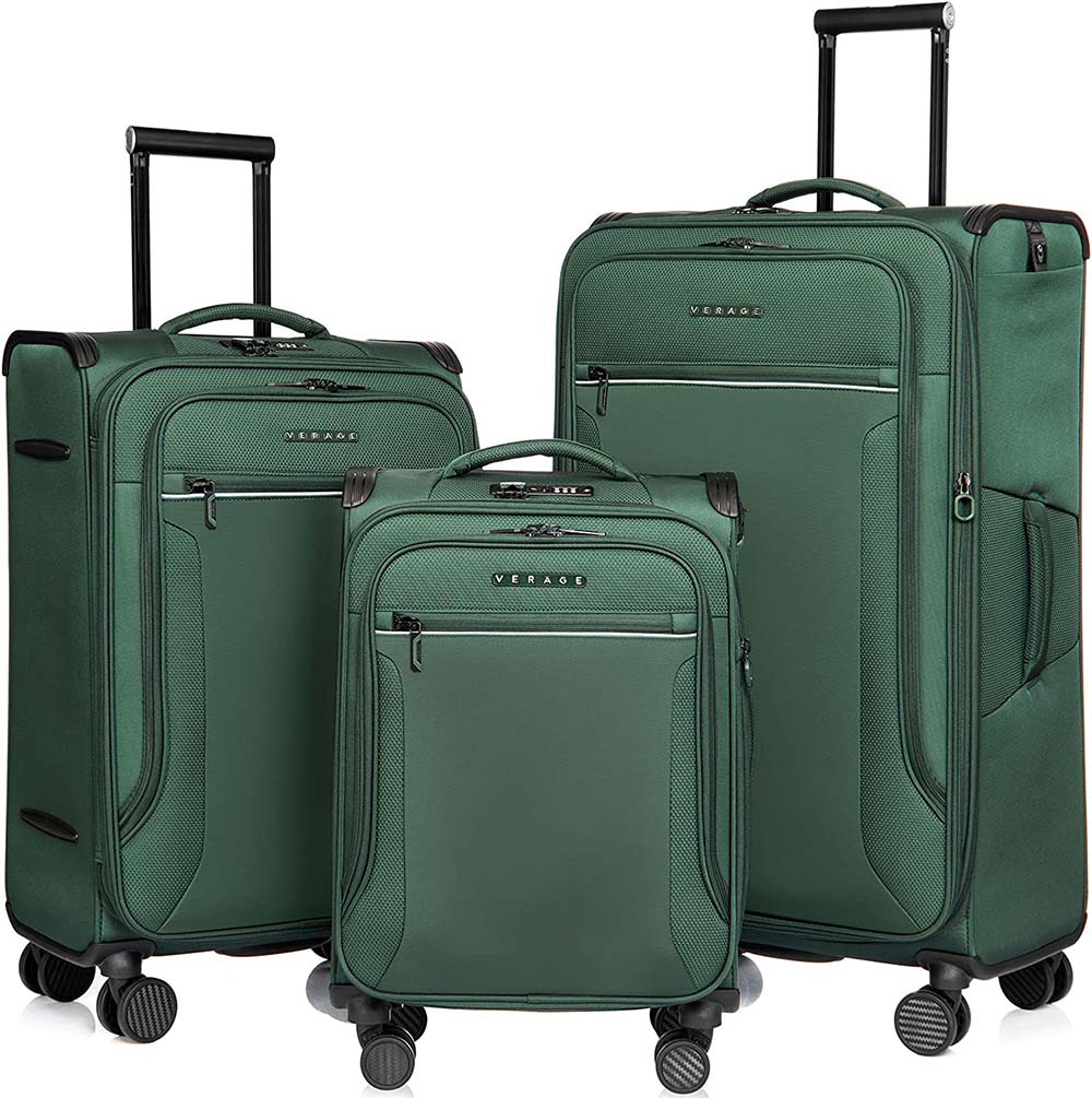 Verage סט 3 מזוודות מבד רכות קלות ואיכותיות toledo luggage - תיק התיקיםVerageמזוודות