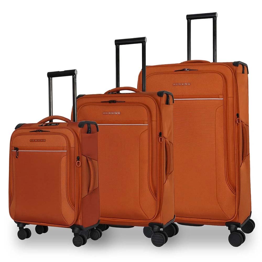 Verage סט 3 מזוודות מבד רכות קלות ואיכותיות toledo luggage - תיק התיקיםVerageמזוודות