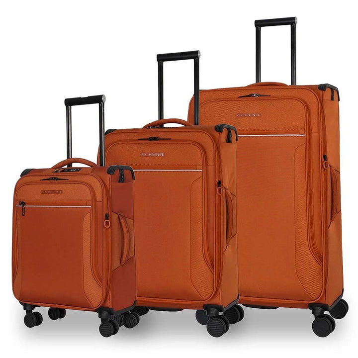 Verage סט 3 מזוודות מבד רכות קלות ואיכותיות toledo luggage - תיק התיקיםVerageמזוודות