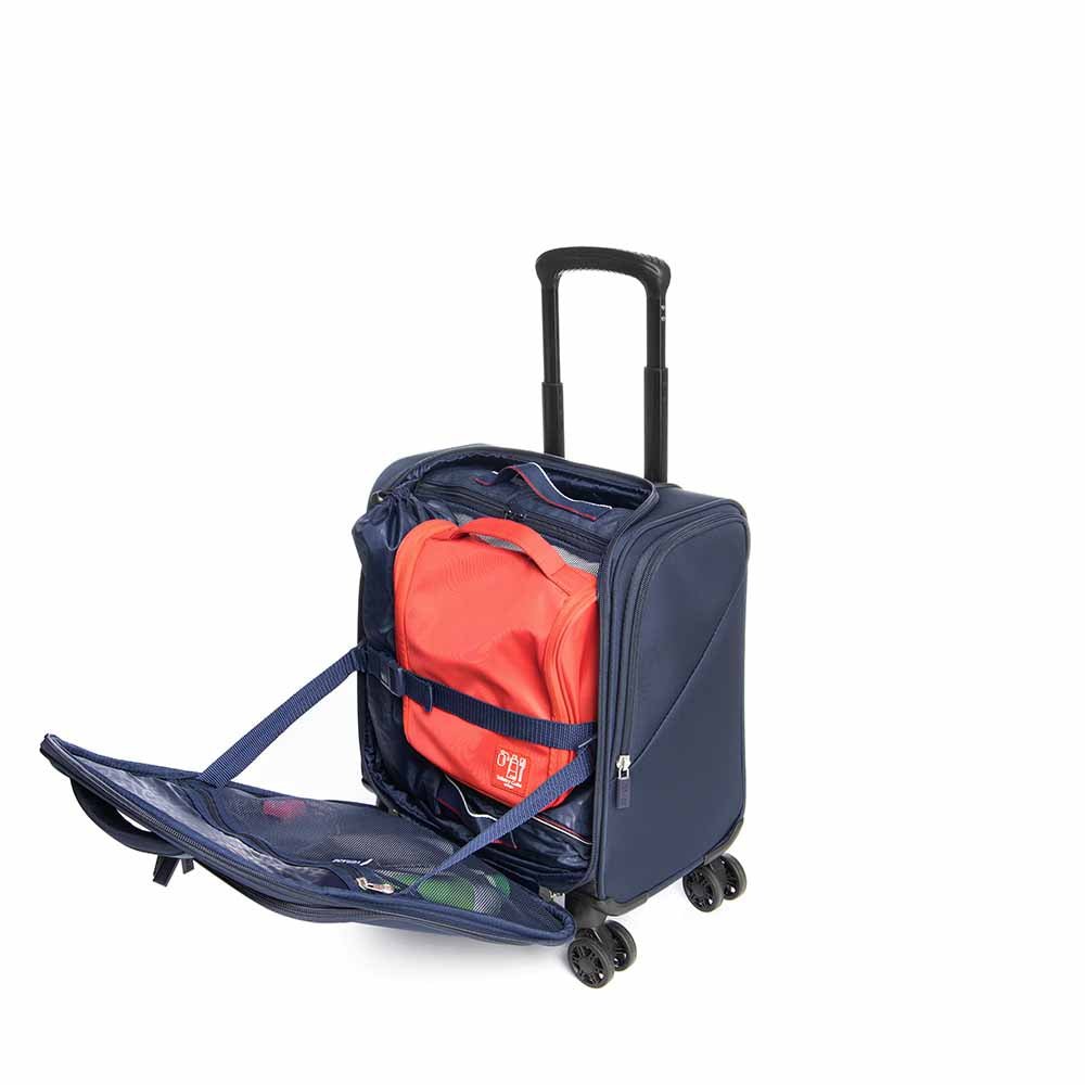 VERAGE Underseat מזוודה טרולי קטנה מתחת למושב המטוס 14.5" 10SW - תיק התיקיםVerageמזוודות