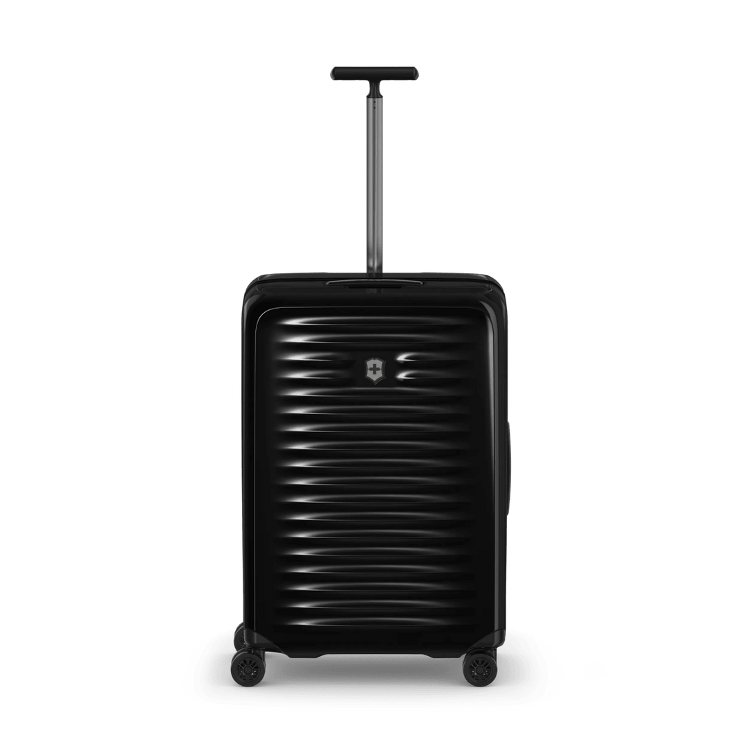 מזוודת טרולי קשיחה Victorinox Airox בינונית שחורה מתרחבת - תיק התיקיםVictorinoxמזוודות