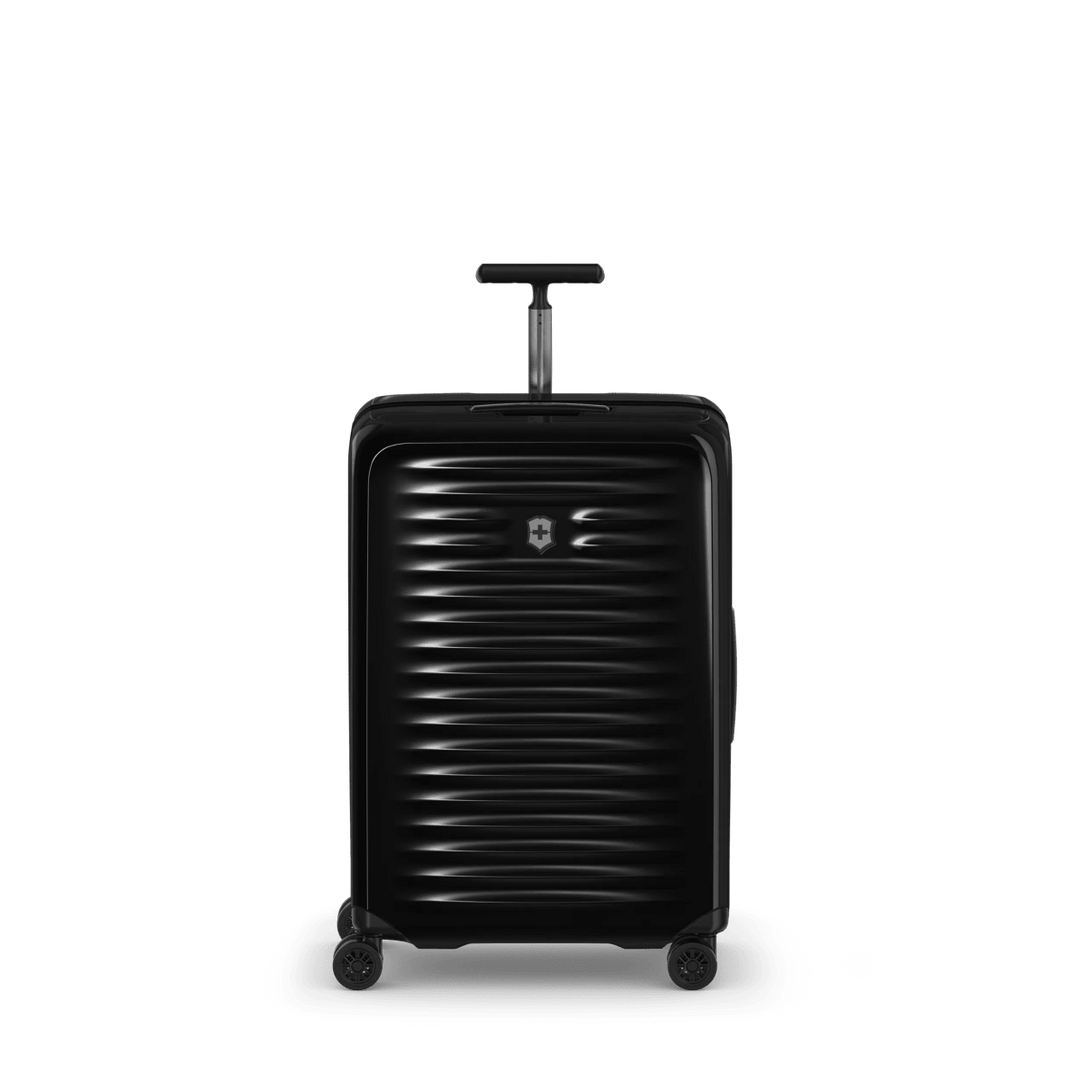 מזוודת טרולי קשיחה Victorinox Airox בינונית שחורה מתרחבת - תיק התיקיםVictorinoxמזוודות