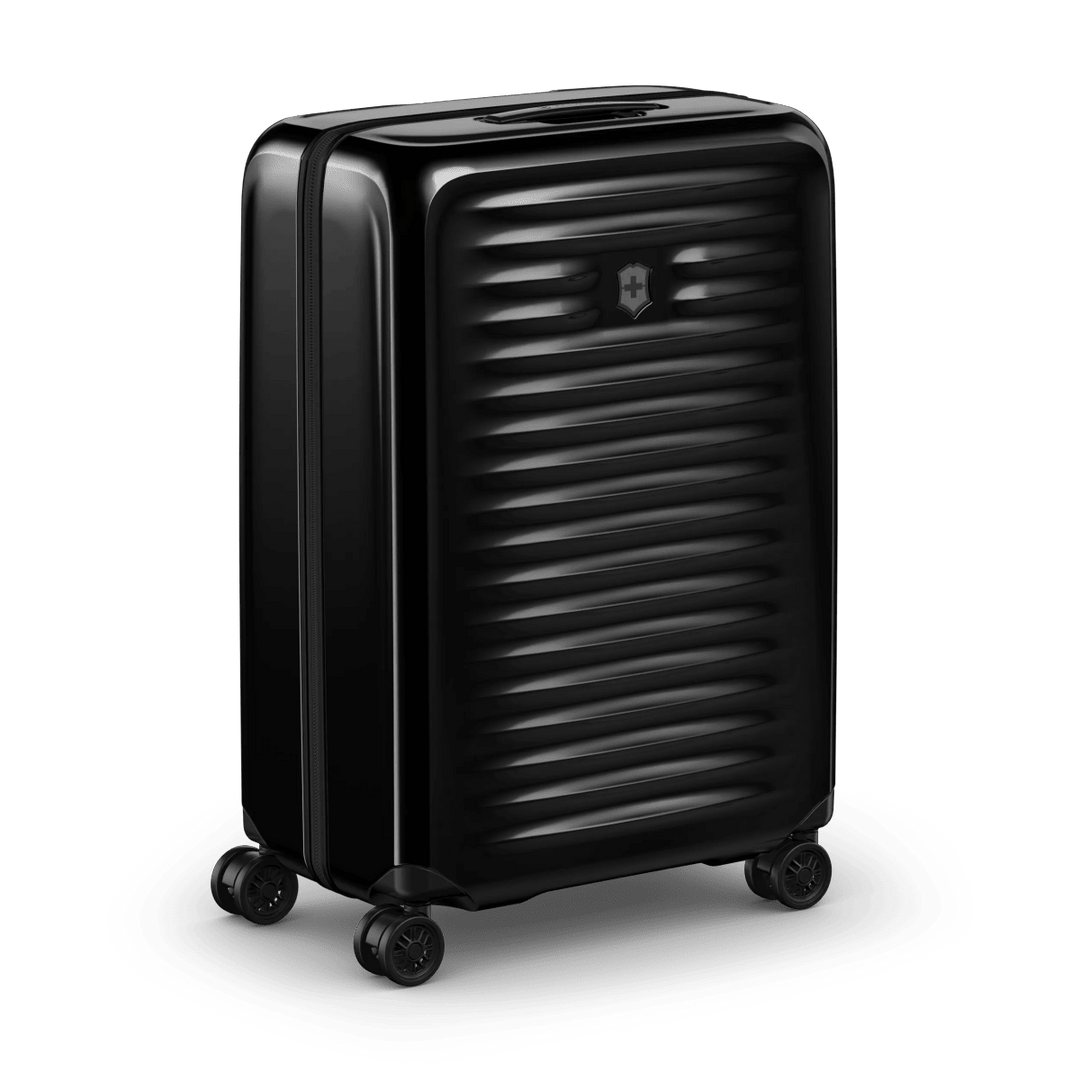 מזוודת טרולי קשיחה Victorinox Airox בינונית שחורה מתרחבת - תיק התיקיםVictorinoxמזוודות