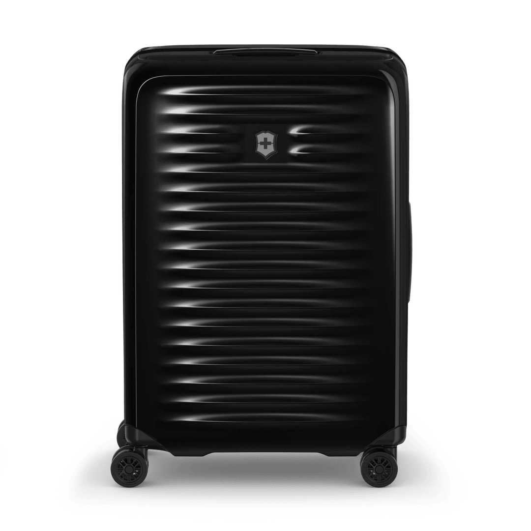 מזוודת טרולי קשיחה Victorinox Airox בינונית שחורה מתרחבת - תיק התיקיםVictorinoxמזוודות
