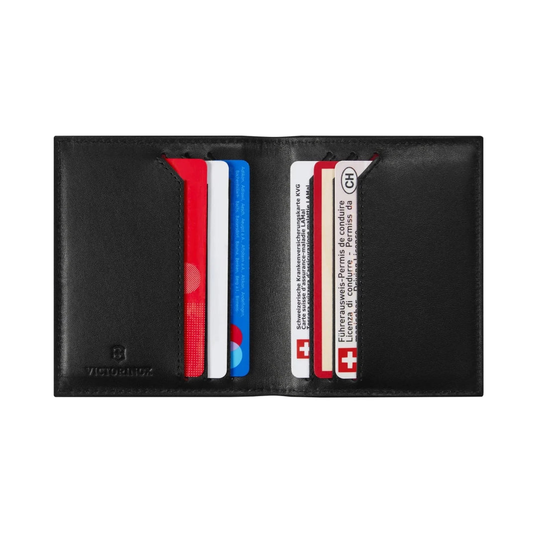 ארנק עור Victorinox Altius Alox Bi - Fold RFID שחור - תיק התיקיםVictorinoxארנקים