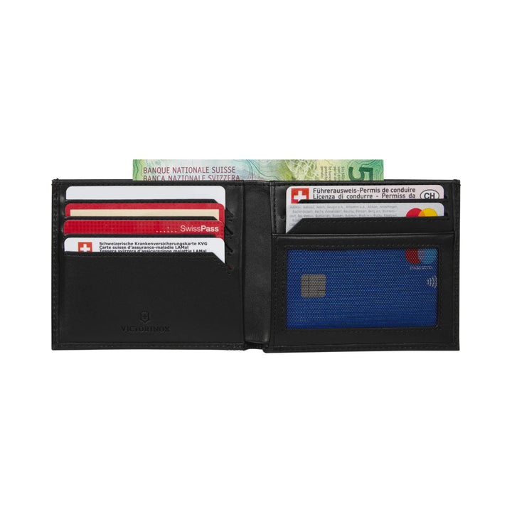ארנק עור Victorinox Altius Alox Bi-Fold RFID שחור - תיק התיקיםVictorinoxארנקים