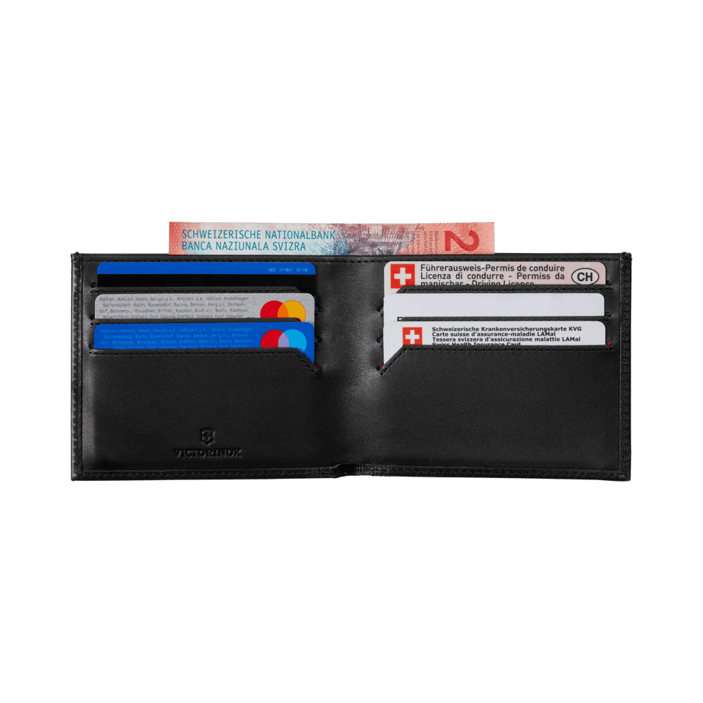 ארנק דק Victorinox Altius Alox Slim Bi-Fold שחור - תיק התיקיםVictorinoxארנקים