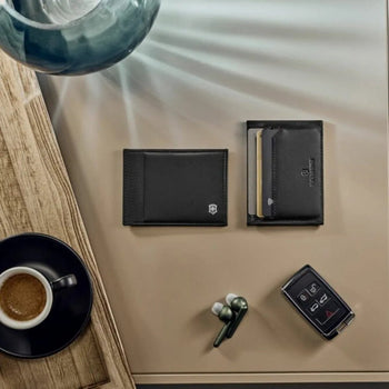 ארנק כרטיסים דק Victorinox Altius Alox Slim RFID שחור - תיק התיקיםVictorinoxארנקים