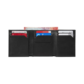 ארנק עור מתקפל Victorinox Altius Alox Tri - Fold RFID שחור - תיק התיקיםVictorinoxארנקים