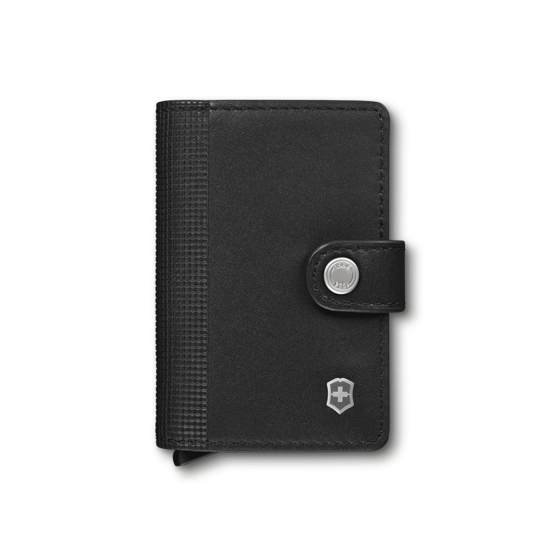 ארנק כרטיסים עור Victorinox Altius Secrid Leather RFID שחור - תיק התיקיםVictorinoxארנקים