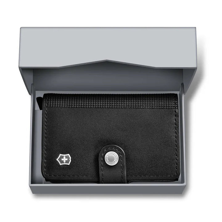 ארנק כרטיסים עור Victorinox Altius Secrid Leather RFID שחור - תיק התיקיםVictorinoxארנקים
