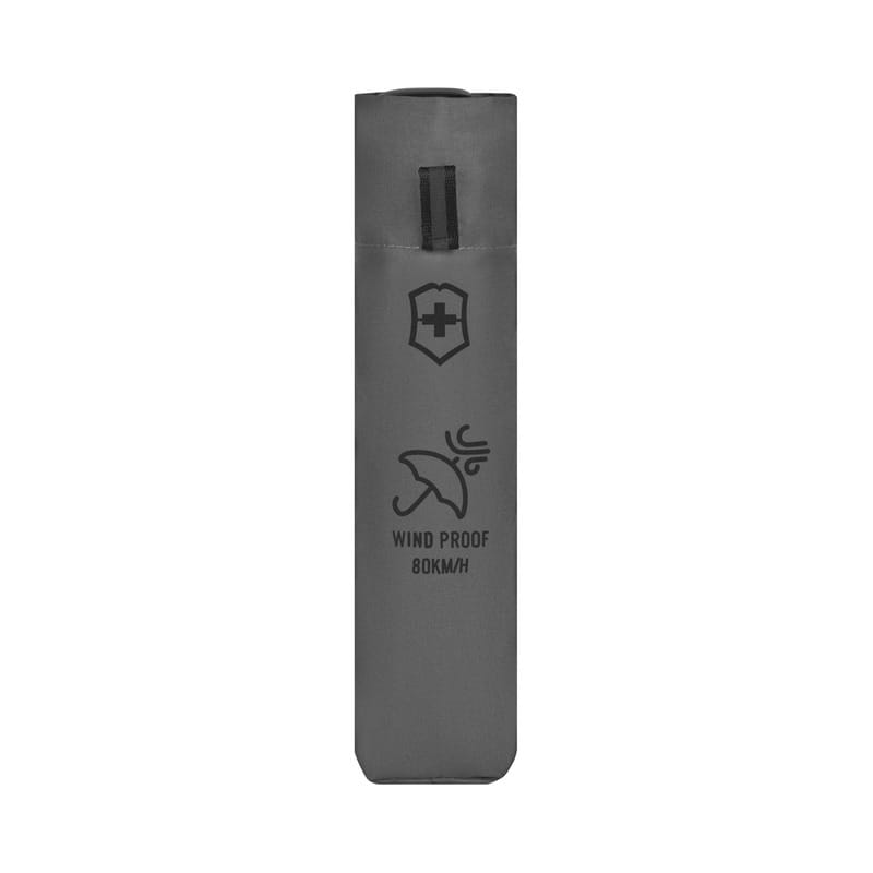 מטרייה קומפקטית Victorinox Brand Collection Ultralight אפורה - תיק התיקיםVictorinoxאביזרי נסיעות