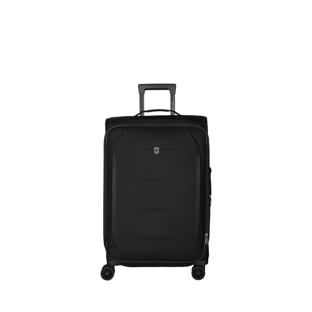 מזוודת טרולי רכה Victorinox Crosslight בינונית שחורה מתרחבת - תיק התיקיםVictorinoxמזוודות