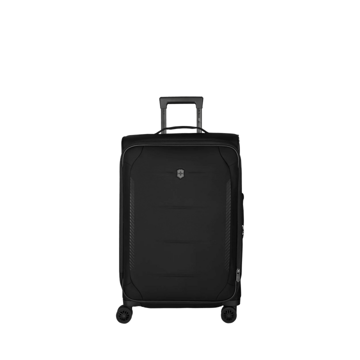 מזוודת טרולי רכה Victorinox Crosslight בינונית שחורה מתרחבת - תיק התיקיםVictorinoxמזוודות