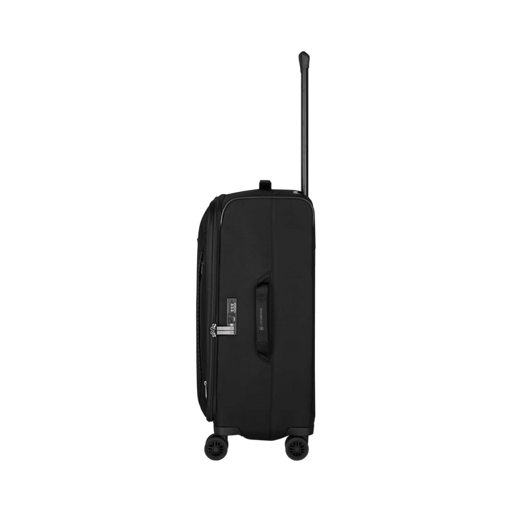 מזוודת טרולי רכה Victorinox Crosslight בינונית שחורה מתרחבת - תיק התיקיםVictorinoxמזוודות