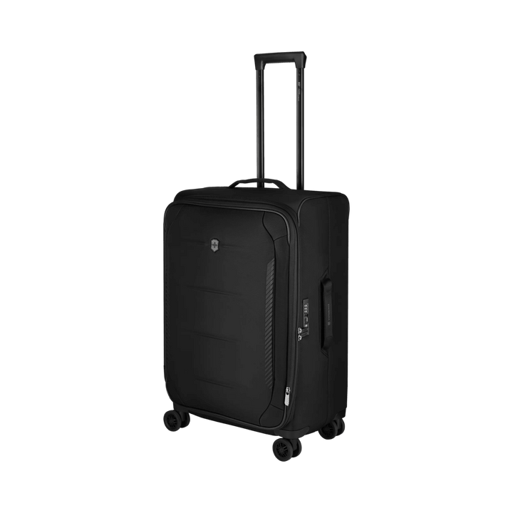 מזוודת טרולי רכה Victorinox Crosslight בינונית שחורה מתרחבת - תיק התיקיםVictorinoxמזוודות