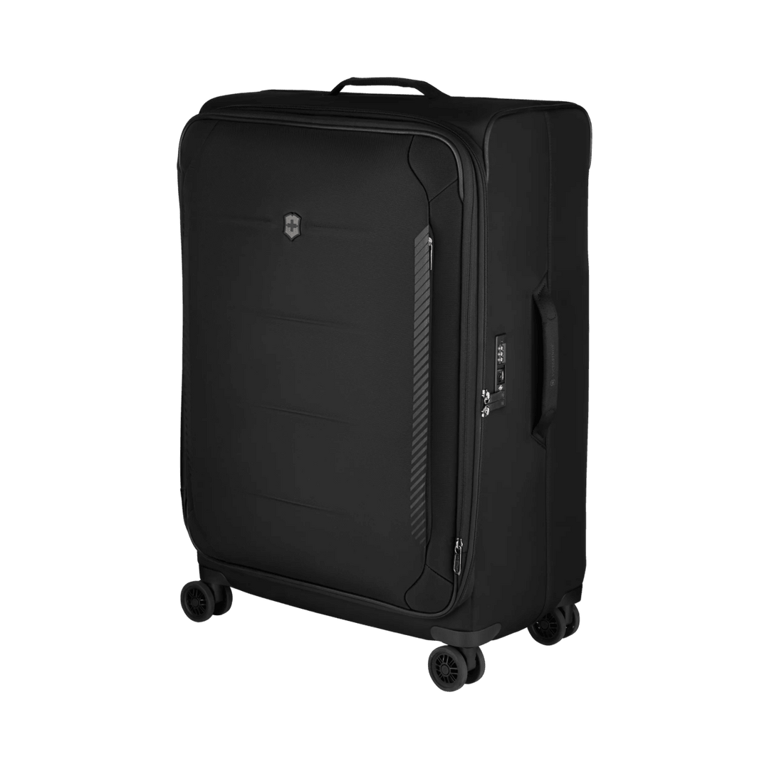 מזוודת טרולי רכה Victorinox Crosslight גדולה שחורה מתרחבת - תיק התיקיםVictorinoxמזוודות