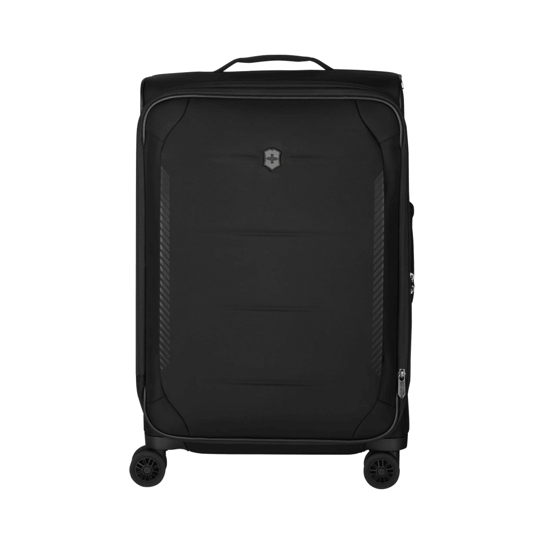 מזוודת טרולי רכה Victorinox Crosslight בינונית שחורה מתרחבת - תיק התיקיםVictorinoxמזוודות