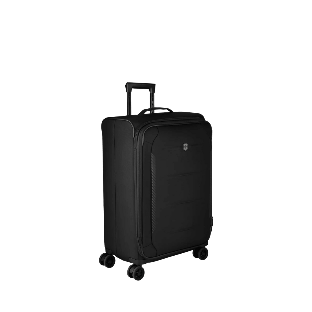 מזוודת טרולי רכה Victorinox Crosslight בינונית שחורה מתרחבת - תיק התיקיםVictorinoxמזוודות