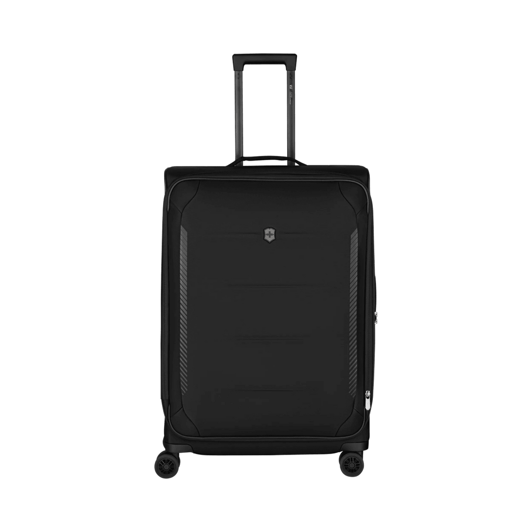 מזוודת טרולי רכה Victorinox Crosslight גדולה שחורה מתרחבת - תיק התיקיםVictorinoxמזוודות