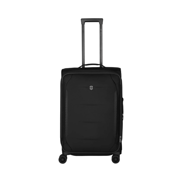 מזוודת טרולי רכה Victorinox Crosslight בינונית שחורה מתרחבת - תיק התיקיםVictorinoxמזוודות