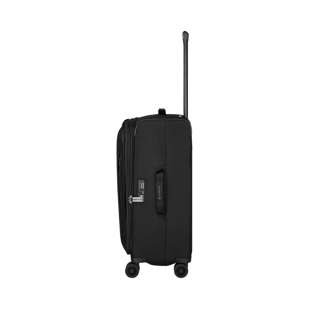 מזוודת טרולי רכה Victorinox Crosslight בינונית שחורה מתרחבת - תיק התיקיםVictorinoxמזוודות