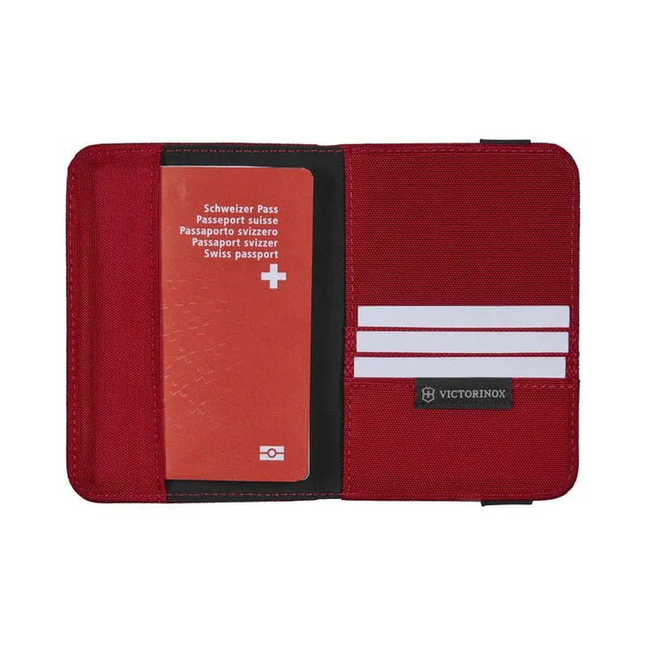 כיסוי לדרכון Victorinox עם הגנת RFID אדום - תיק התיקיםVictorinoxאביזרי נסיעות