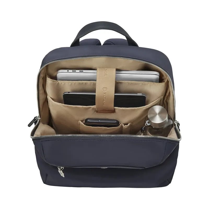 תיק גב לאישה למחשב Victorinox Victoria Signature Compact 14״ כחול - תיק התיקיםVictorinoxתיקי גב