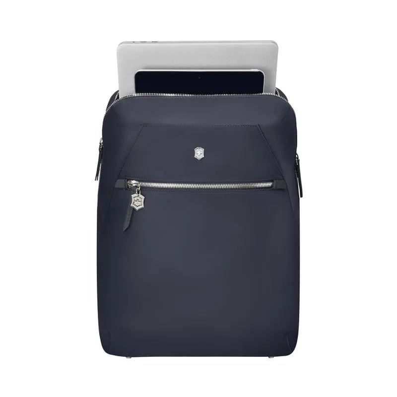 תיק גב לאישה למחשב Victorinox Victoria Signature Compact 14״ כחול - תיק התיקיםVictorinoxתיקי גב