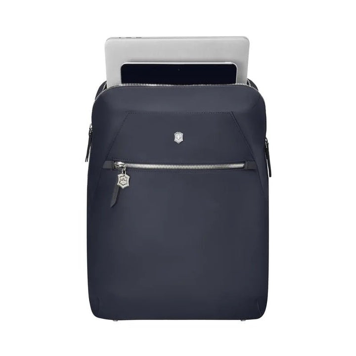 תיק גב לאישה למחשב Victorinox Victoria Signature Compact 14״ כחול - תיק התיקיםVictorinoxתיקי גב