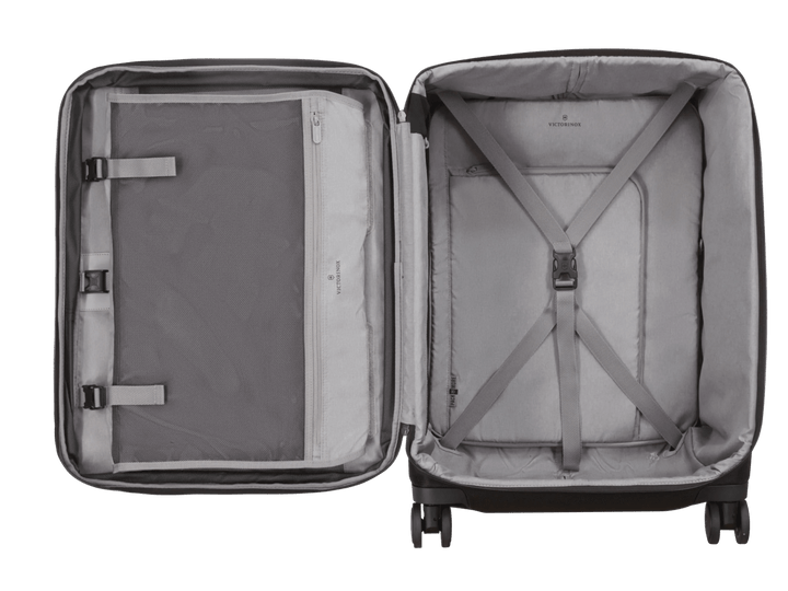 מזוודת טרולי בד Victorinox Werks Traveler 6.0 בינונית שחורה - תיק התיקיםVictorinoxמזוודות