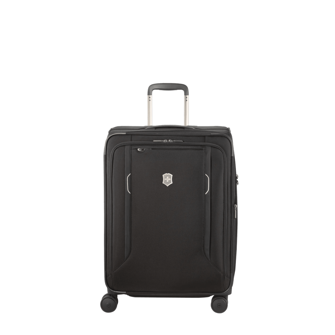 מזוודת טרולי בד Victorinox Werks Traveler 6.0 בינונית שחורה - תיק התיקיםVictorinoxמזוודות