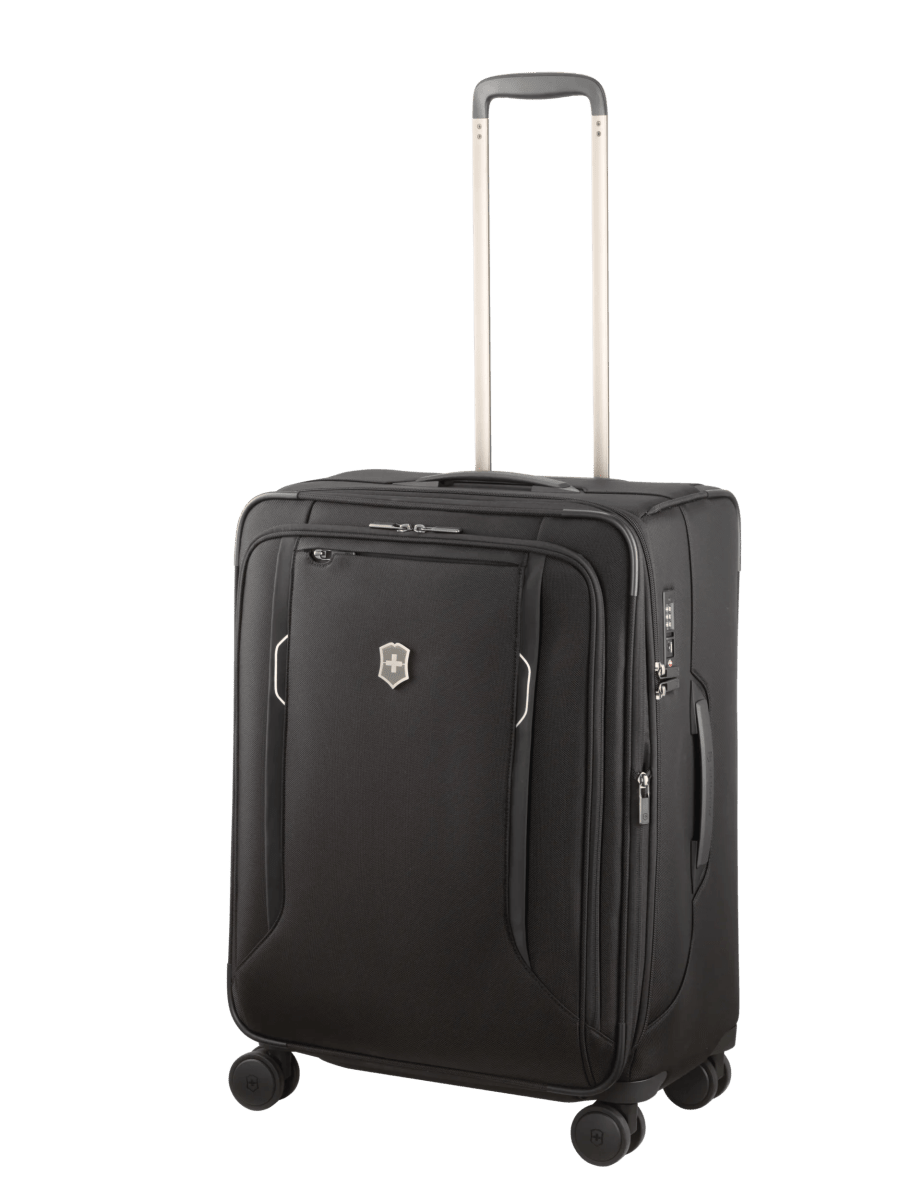 מזוודת טרולי בד Victorinox Werks Traveler 6.0 בינונית שחורה - תיק התיקיםVictorinoxמזוודות