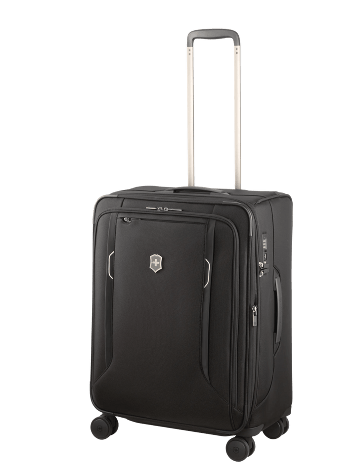 מזוודת טרולי בד Victorinox Werks Traveler 6.0 בינונית שחורה - תיק התיקיםVictorinoxמזוודות