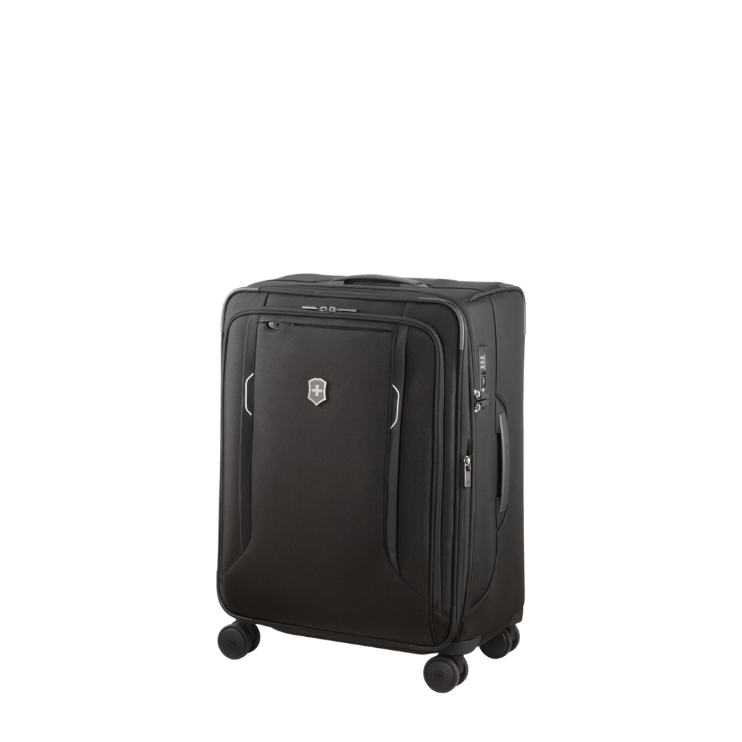 מזוודת טרולי בד Victorinox Werks Traveler 6.0 בינונית שחורה - תיק התיקיםVictorinoxמזוודות