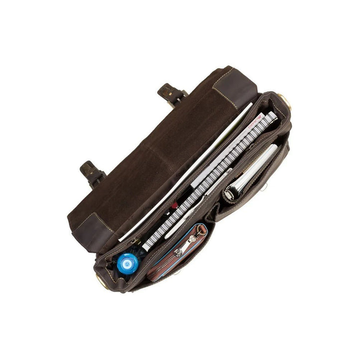 Visconti תיק עסקים מעור לגברים דגם Berlin עם רוכסן - תיק התיקיםViscontiתיקים