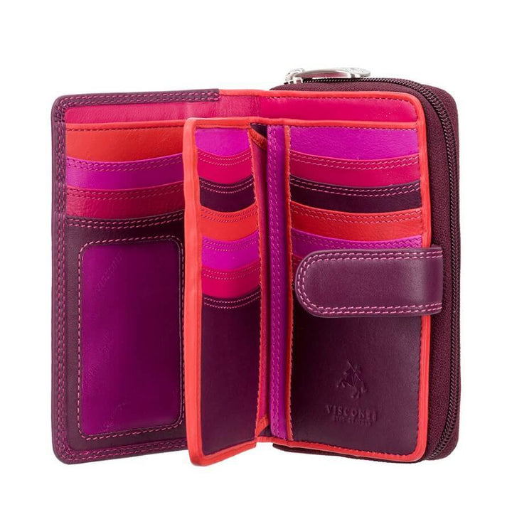 VISCONTI ארנק בשלושה צבעים עם רצועת סגירה מדגם Carmelo - תיק התיקיםVISCONTIנשים