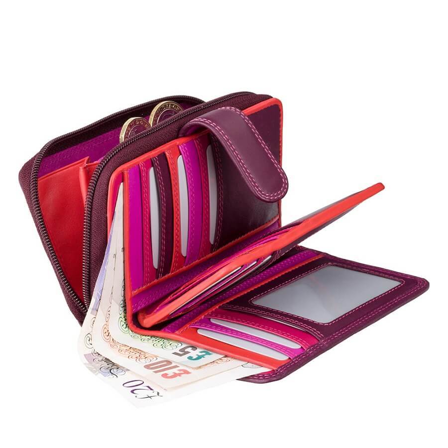 VISCONTI ארנק בשלושה צבעים עם רצועת סגירה מדגם Carmelo - תיק התיקיםVISCONTIנשים