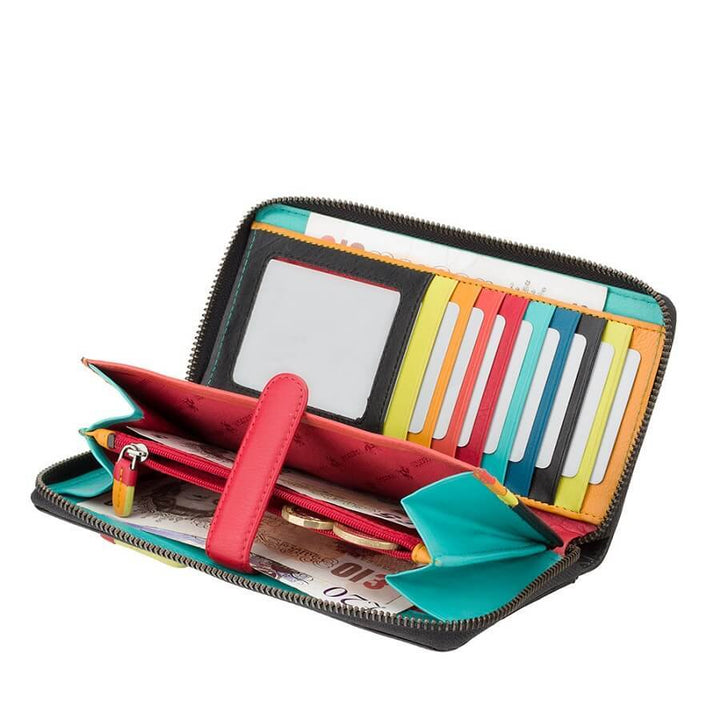 VISCONTI ארנק עור בעל רצועת סגירה מדגם Corfu - תיק התיקיםVISCONTIנשים